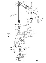 Поворотный кронштейн 2-Х ТАКТНОГО ПЛМ MERCURY 60 Серийный номер от 0G590000 до 0G760299