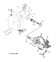 Впрыск масла (S/N-USA-0G301751/BEL-9885505 и выше) 2-Х ТАКТНОГО ПЛМ MERCURY 90 Серийный номер от 0D283222 до 0G760299