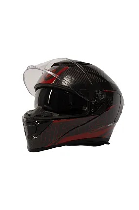 Шлем интеграл карбоновый HETOSHI FF936 CARBON RED WHITE р.XS